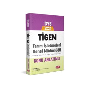 2023 Tarım İşletmeleri Genel Müdürlüğü TİGEM GYS Konu Anlatımlı - Data Yayınları