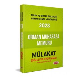 2023 Tarım ve Orman Bakanlığı Orman Muhafaza Memuru Sözlü ve Uygulama Mülakat Hazırlık Kitabı - Data Yayınları