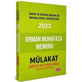2023 Tarım ve Orman Bakanlığı Orman Muhafaza Memuru Sözlü ve Uygulama Mülakat Hazırlık Kitabı - Data Yayınları