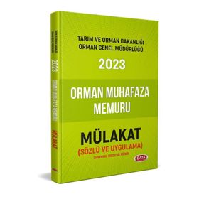 2023 Tarım ve Orman Bakanlığı Orman Muhafaza Memuru Sözlü ve Uygulama Mülakat Hazırlık Kitabı - Data Yayınları