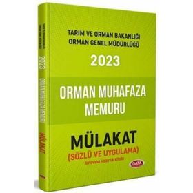 2023 Tarım ve Orman Bakanlığı Orman Muhafaza Memuru Sözlü ve Uygulama Mülakat Hazırlık Kitabı - Data Yayınları