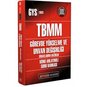 2023 TBMM Görevde Yükselme ve Ünvan Değişikliği Konu Anlatımlı Soru Bankası - Pegem Yayınları