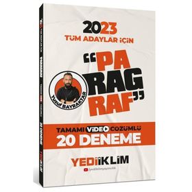 2023 Tüm Adaylar İçin Paragraf Tamamı Video Çözümlü 20 Deneme - Yediiklim Yayınları