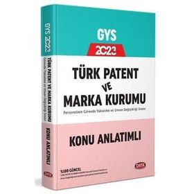 2023 Türk Patent ve Marka Kurumu GYS Konu Anlatımlı - Data Yayınları