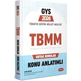 2023 Türkiye Büyük Millet Meclisi TBMM GYS Ortak Konular Konu Anlatımlı - Data Yayınları