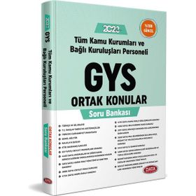 2023 Türkiye Kamu Kurumları ve Bağlı Kuruluşları Personeli GYS ve Unvan Değişikliği Ortak Konular Soru Bankası - Data Yayınları