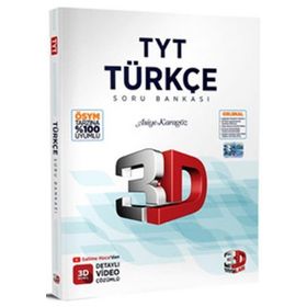 2023 TYT 3D Türkçe Tamamı Video Çözümlü Soru Bankası 3D Yayınları