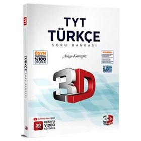 2023 TYT 3D Türkçe Tamamı Video Çözümlü Soru Bankası 3D Yayınları