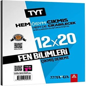 2023 TYT Fen Bilimleri ÖSYM Çıkmış ve Çıkabilecek Sorulardan Oluşturulmuş 12 Deneme Sınavı Tamamı Video Çözümlü Marka Yayınları