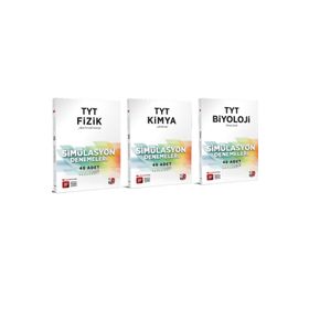 2023 TYT Fizik Kimya Biyoloji Simülasyon Deneme Seti 3 Kitap - 3D Yayınları