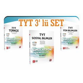 2023 TYT Similasyon Denemeleri Seti Türkçe Matematik Fen Sosyal Çözüm 3D Yayınları