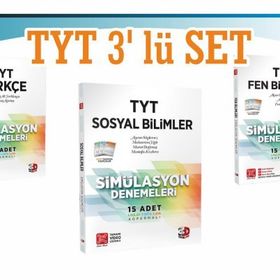 2023 TYT Similasyon Denemeleri Seti Türkçe Matematik Fen Sosyal Çözüm 3D Yayınları