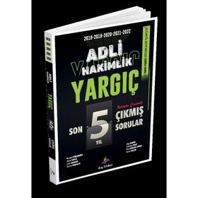 2023 Yargıç Adli Hakimlik Son 5 Yıl Orijinal Çıkmış Sorular - Dizgi Kitap Yayınları