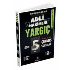 2023 Yargıç Adli Hakimlik Son 5 Yıl Orijinal Çıkmış Sorular - Dizgi Kitap Yayınları