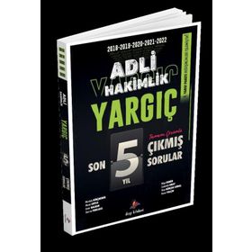 2023 Yargıç Adli Hakimlik Son 5 Yıl Orijinal Çıkmış Sorular - Dizgi Kitap Yayınları