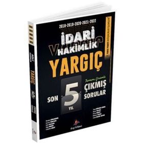 2023 Yargıç İdari Hakimlik Son 5 Yıl Orijinal Çıkmış Sorular - Dizgi Kitap Yayınları