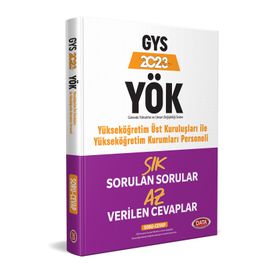 2023 YÖK Personeli GYS Sık Sorulan Sorular Az Verilen Cevaplar Soru Cevap - Data Yayınları