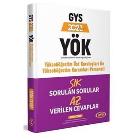 2023 YÖK Personeli GYS Sık Sorulan Sorular Az Verilen Cevaplar Soru Cevap - Data Yayınları