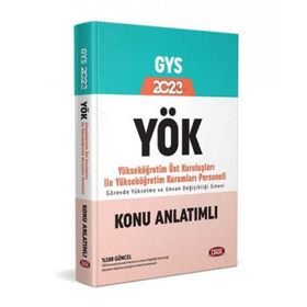 2023 YÖK Üst Kuruluşları ile YÖK Personeli GYS Hazırlık Kitabı - Data Yayınları