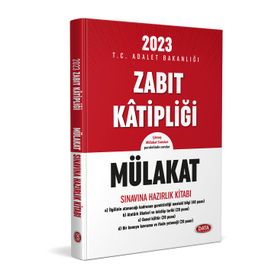 2023 Zabıt Katipliği Mülakat Sınavına Hazırlık Kitabı - Data Yayınları