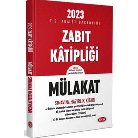 2023 Zabıt Katipliği Mülakat Sınavına Hazırlık Kitabı - Data Yayınları