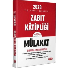 2023 Zabıt Katipliği Mülakat Sınavına Hazırlık Kitabı - Data Yayınları