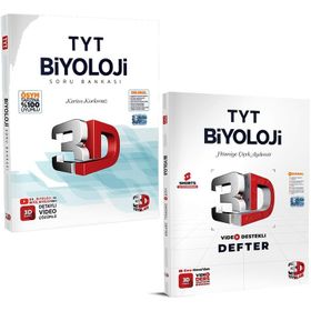 2024 3D Tyt Biyoloji Soru Bankası ve Video Destekli Defter