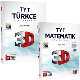 2024 3D Yayınları Tyt Türkçe ve Matematik Soru Bankasi Seti