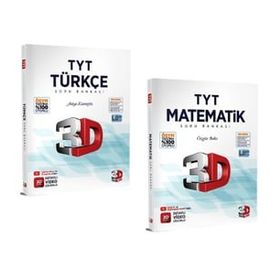 2024 3D Yayınları Tyt Türkçe ve Matematik Soru Bankasi Seti