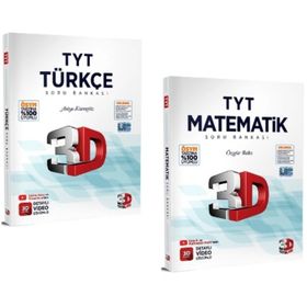 2024 3D Yayınları Tyt Türkçe ve Matematik Soru Bankasi Seti
