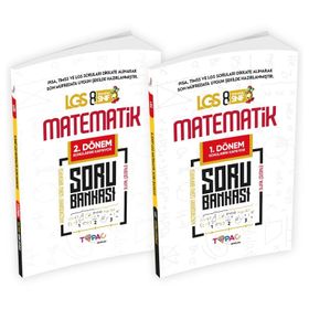 2024 8. Sınıf Lgs Matematik 2'li Dijital Çözümlü Soru Bankası Topaç Yayınları