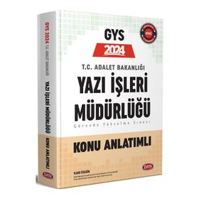 2024 Adalet Bakanlığı Yazı İşleri Müdürlüğü GYS Soru Bankası - Data Yayınları