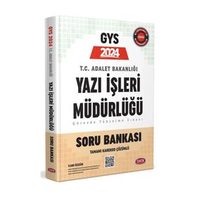 2024 Adalet Bakanlığı Yazı İşleri Müdürlüğü GYS Soru Bankası - Data Yayınları