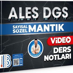 2024 ALES DGS Sayısal Sözel Mantık Video Ders Notları Benim Hocam Yayınları
