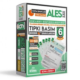 2024 ALES ÖSYM Tıpkı Basım Çıkmış Soru Kitapçıkları Türkiye Geneli Dijital Çözümlü 6'lı Deneme Paketi - İnformal Yayınları