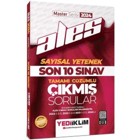 2024 ALES Sayısal Yetenek Son 10 Sınav Tamamı Çözümlü Çıkmış Sorular - Yediiklim Yayınları