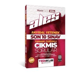 2024 ALES Sayısal Yetenek Son 10 Sınav Tamamı Çözümlü Çıkmış Sorular - Yediiklim Yayınları