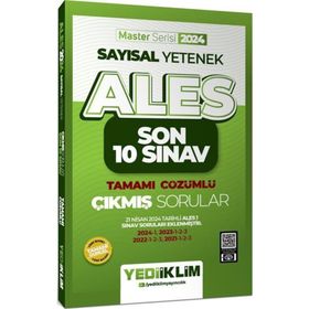 2024 ALES Sayısal Yetenek Son 10 Sınav Tamamı Çözümlü Çıkmış Sorular - Yediiklim Yayınları