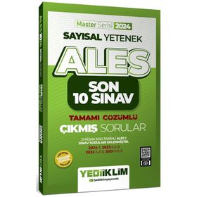 2024 ALES Sayısal Yetenek Son 10 Sınav Tamamı Çözümlü Çıkmış Sorular - Yediiklim Yayınları