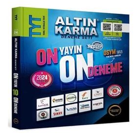 2024 Altın Karma TYT 10 Farklı Yayın 10 Farklı Deneme Seti