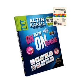 2024 Altın Karma TYT 10 Farklı Yayın 10 Farklı Deneme Seti