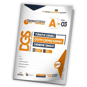 2024 DGS ÖSYM Arşivi Karma Kara Kutu Çıkmış Soru Türkiye Geneli D. Çözümlü Deneme 10/3. Kitapçık - İnformal Yayınları