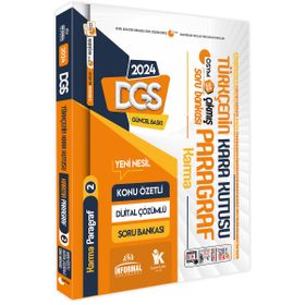 2024 DGS Türkçenin Kara Kutusu Karma Paragraf 2 Konu Özetli Çözümlü Çıkmış Soru Havuzu Bankası İnformal Yayınları