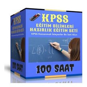 2024 Eğitim Bilimleri 100 Saat Anlatım Hazırlık Görüntülü Eğitim Seti