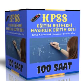 2024 Eğitim Bilimleri 100 Saat Anlatım Hazırlık Görüntülü Eğitim Seti