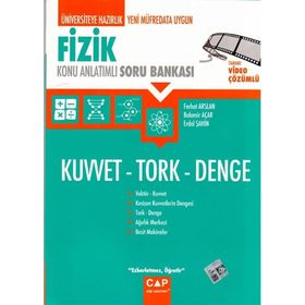 2024 Fizik Kuvvet Tork Denge Konu Anlatımlı Soru Bankası - Çap Yayınları