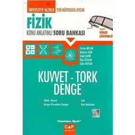 2024 Fizik Kuvvet Tork Denge Konu Anlatımlı Soru Bankası - Çap Yayınları