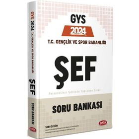 2024 GYS Gençlik ve Spor Bakanlığı Sef Soru Bankası Data Yayınları