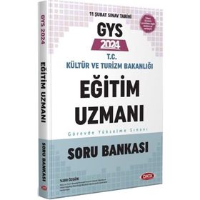 2024 GYS Kültür ve Turizm Bakanlığı Eğitim Uzmanı GYS Soru Bankası Data Yayınları