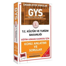 2024 Gys Kültür Ve Turizm Bakanlığı Eğitim Uzmanı Kadrosu İçin Konu Anlatımı Ve Sorular - Yargı Yayınları